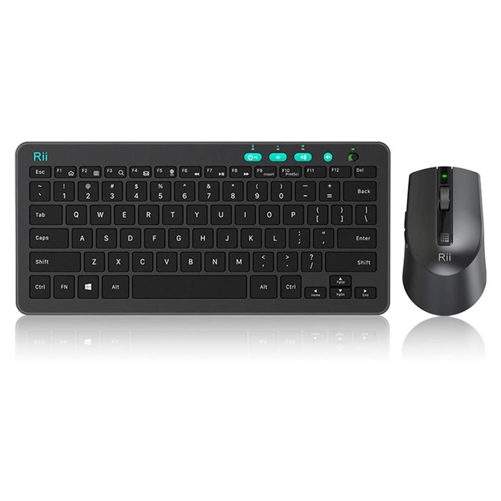 Kit tastatura si mouse Wireless, Ultra-Slim, DPI 3200, 3 butoane programabile,Rii - imagine 10